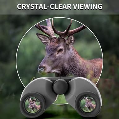 8x25 Compact Binoculars, Small Lightweight Handheld Portable Mini Pocket BAK-4 Prism 8.2° Wide Angle View ED Lens Professional HD Optics for Adults Outdoor Travel Bird Watching Hiking Birding Concert - Image 4