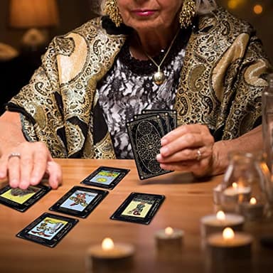 Fofeadm Tarot Cards with Guide Book & Linen Carry Bag, 78 Classic Original Tarot Cards Deck Fortune Telling Game with Meanings on Them for Beginners to Expert - Image 6