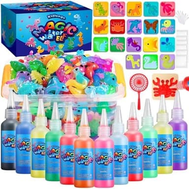 Aqua Fairy Water Gel Kit for Kids, Magic Water Elf Toy Kit with 12 Colors Magic Gel, Aqua Fairy kit with 18 Shape Molds, Crate Your Own Magic Elf Kit Water Pets Craft Kits for Kids - Image 3