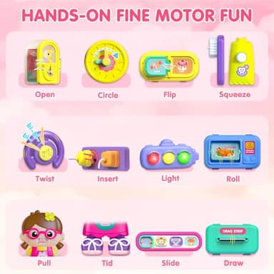 Ryotagift Baby Montessori Busy Board for 1-2 Year Old Boy Girl Gift,Musical Toddler Toys for 1+ Year Old,Early Educational Montessori Toy for Toddlers 1-3,Birthday Gifts for 1+Year Old Girl - Image 4