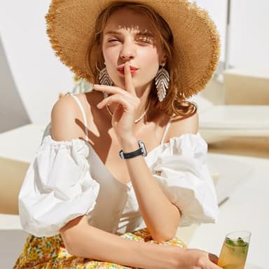 STIROLL Thin Leather Band Compatible with Apple Watch Bands 41mm 40mm 38mm 42mm(Series 11 10) Women, Stylish Top-Grain Leather Strap Slim Wristband for iWatch SE3/2/1 Series 9 8 7 6 5 4 3 2 1, Black/Silver - Image 2