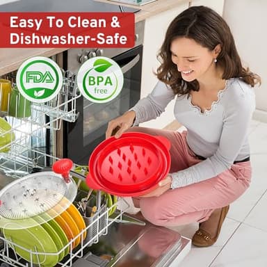 Pro Chicken Shredder 10.8 inch, Chicken Breast Shredder Tool Twist Large, Visible Meat Shredder Machine with Widened Anti Slip Mat Fix, Chicken Grinder Suitable for Pork, Beef, Dishwasher(Red) - Image 7