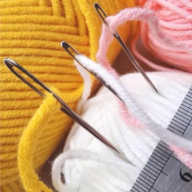 55PCS/11Sizes Blunt Needles and Sharp Needles, Large Eye Hand Sewing Needles, Knitting Needles, Yarn Needles, Embroidery Needles, Quilting Needles with 4 Threaders, Weaving Stringing Needles - Image 6