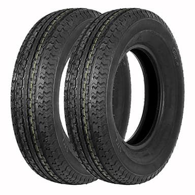 Set of 2 Durun ST205/75R15 Radial Trailer Tire, 205 75R15 ST 205/75R15, 8 Ply Load Range D, 107N - Image 1