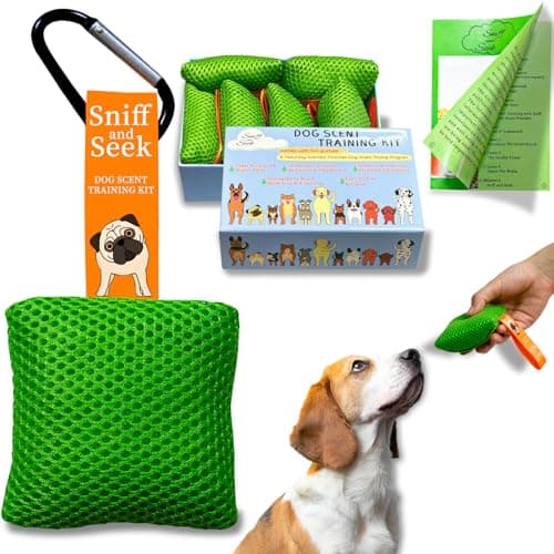 Dog scent training kit,Dog Brain Games, Hide and Seek Dog Toys, Dog Games - Fun Nose Work for Dogs, Sniff and Seek Dog Sniffing Toys , Dog Nosework Kit, Scent Work Kit for All Ages Dog (Green) - Image 1