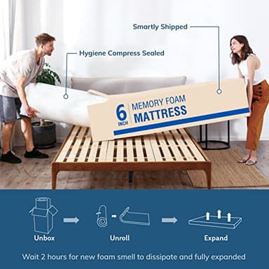 EGO 6 Inch Twin Mattress - Green Tea Memory Foam, Cooling Gel, Fiberglass-Free, CertiPUR-US Certified, for Kids, Bunk Beds, Trundle & Daybeds - Image 8