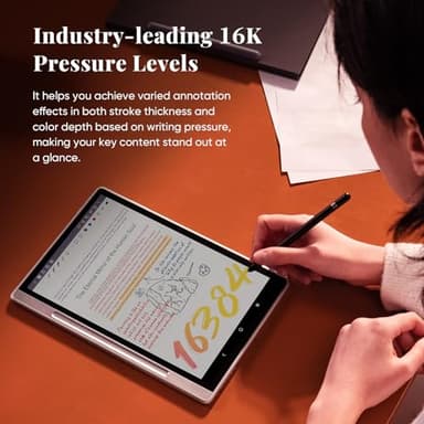 XPPen 3 in 1 Color Digital Notebook 10.95'' Paper Note Taking Tablet with 16384 Pressure Levels Battey-Free X3 Pro Pencil 2 Magnetic Folio 6+128GB Magic Note Pad for Writing/Reading/Meeting/Study - Image 6