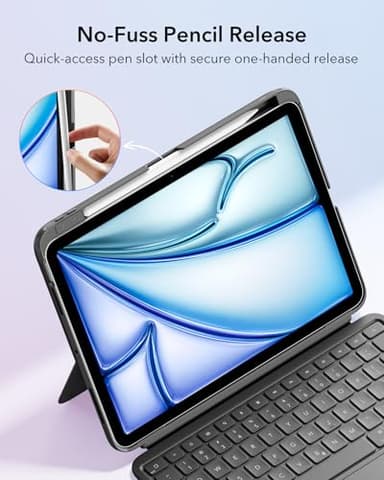 ESR for iPad (A16) 11th/10th Gen Flex Keyboard Case, Ultra-Light Magnetic Detachable Keyboard for iPad 10.9" with Writing/Viewing Modes, Larger Precision Trackpad, Dark Gray - Image 9