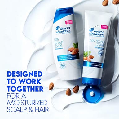 Head & Shoulders Shampoo, Daily-Use Anti-Dandruff Paraben Free Treatment, Dry Scalp Care with Almond Oil, 32.1 fl oz, Twin Pack - Image 3