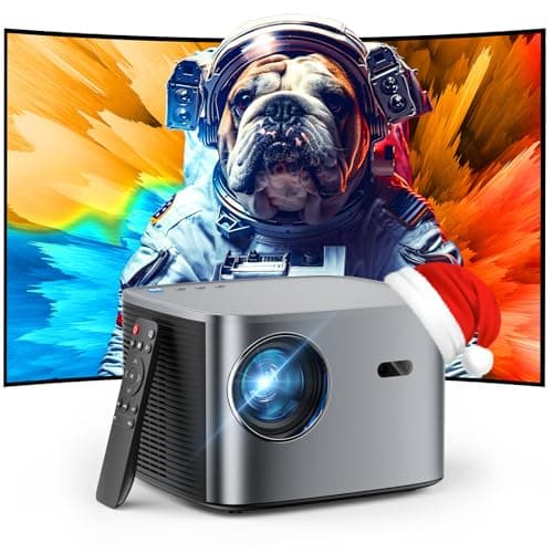 [Auto Focus/Keystone] Groview 4K Projector with WiFi and Bluetooth, 1000 ANSI Movie Projector for Outdoor Use, Proyector with 50-100% Zoom, Compatible with iOS/Android/HDMI/TV Stick - Image 1