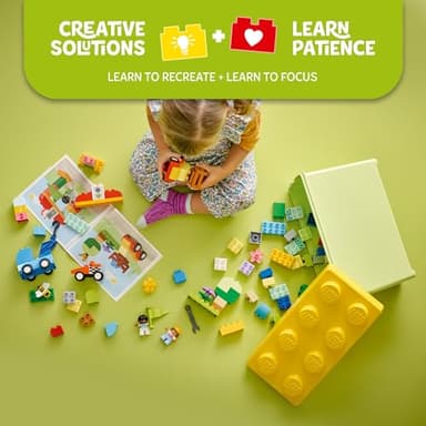 LEGO DUPLO Classic Cars and Trucks Brick Box Playset, Educational STEM Toy, Preschool Building Set for Toddlers Aged 18 Months Plus, Learning Toy to Develop Fine Motor Skills, 10439 - Image 3
