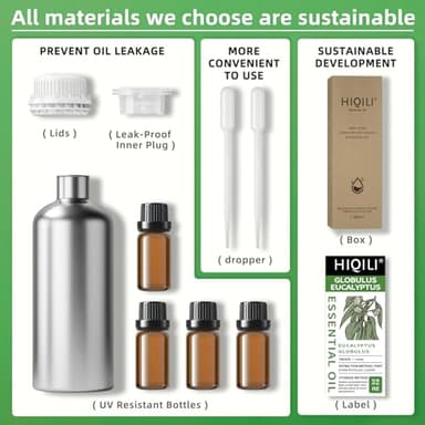 HIQILI Eucalyptus Essential Oil for Spray, Diffuser & Skin, 100% Pure Undiluted - 32 Fl Oz - Image 7