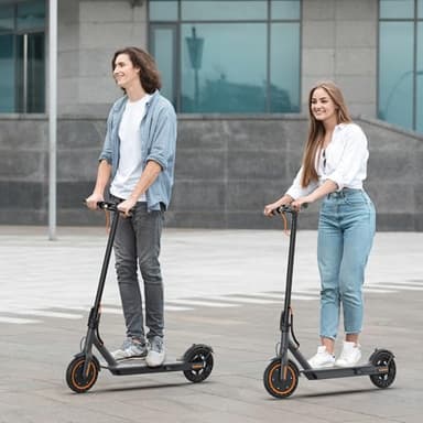 Electric Scooter for Adult, 19 MPH Top Speed, 21 Miles Long Range, w/h 350W Powerful Motor, 8.5" Solid Tire, Fast Charging, Folding Electric Scooter, Dual Braking, Smart APP, Max Load 264 LBS - Image 2