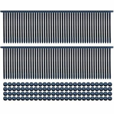 150PCS Nylon Universal Cable Tie Buckle,Plastic Cable Ties Tool, Heavy Duty Self-Locking Zip Ties Holder with Pin & Button Design,UV Resistant Black Zipties for Car Daily Auto Fixing (50PCS) - Image 6