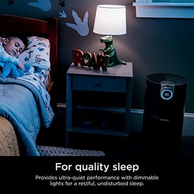 Shark AP1000 Clean Sense Air Purifier MAX, Allergies, HEPA Filter, 1100 Sq Ft, XL Room, Living Room, Whole Home, Captures 99.98% of Particles, Pollutants, Dust, Smoke, Allergens & Smells, Grey - Image 9
