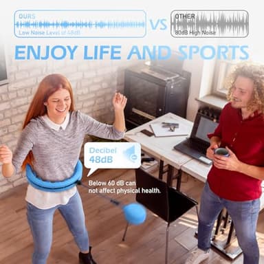 JLoibao Weighted Hula Circle with 26/32 Links(56-66 Inch) for Adults Weight Loss, Infinity Fitness Hoop Plus Size, for Women Smart Exercise Equipment - Image 4