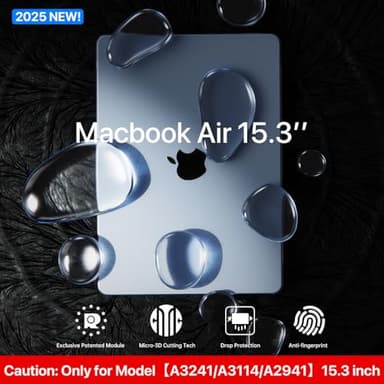 Soonjet for MacBook Air 15 inch Case M4 M3 M2 2025 2024 2023 [Official SkyBlue] [100% Match Official Color] Protective Hard Shell Matte Cover for Laptop A3241 A3114 A2941 - Sky Blue Clear - Image 2