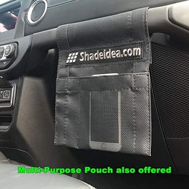 Shadeidea JT Sun Shade Top Sunshade Compatible with Jeep Gladiator Top Shade Mesh Screen Roof Cover (2018-2023)- Wind Noise UV Blocker with GrabBag Pouch -10 Year Warranty- Black -Front+Rear (2 Pcs) - Image 5