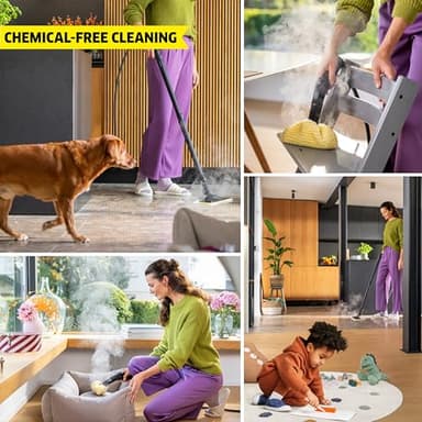 Kärcher Steam Cleaner, Multi Purpose, Power Steamer, Chemical-Free, 40 Sec Heat-Up, for Grout, Tile, Hard Floors, Appliances & More - SC 3 Easy Fix - Image 3