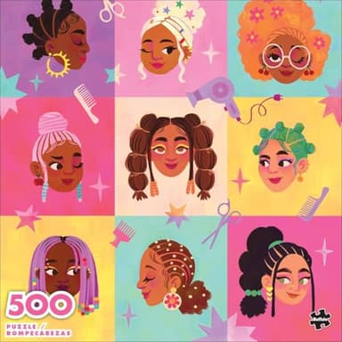 Buffalo Games - Maria Gabriela Gama - Don't Touch My Hair - 500 Piece Jigsaw Puzzle for Adults -Challenging Puzzle Perfect for Game Nights - Finished Size is 21.25 x 15.00 - Image 3