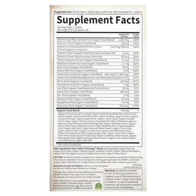 Garden of Life Organics Prenatal Vitamin: Folate for Energy & Healthy Fetal Development, Non-constipating Iron, Vitamin C, B6, B12, D3 – Organic, Non-GMO, Gluten-Free, Vegan, 30 Day Supply - Image 8