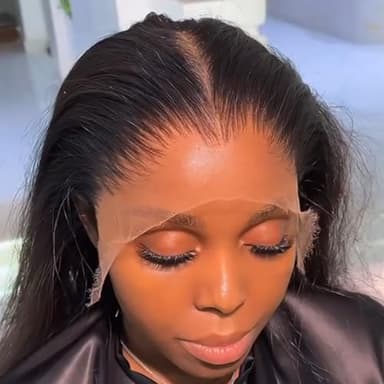 NESMON Real SKINLIKE HD Lace Wig 13x6 Full Frontal HD Lace Front Wigs Human Hair Pre Plucked Bleached Knots 200% Density 0.10mm Ultra-thin Invisible Lace Straight Human Hair Wigs For Women 26 Inch - Image 1