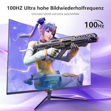 DJiEX 27 inch Curved Monitor 100Hz Computer MonitorFHD 1080p,HDR,99% sRGB,1800R,VESA Compatible,for Tablet,Desktop,Narrow Bezels on Three Sides, Blue Light Filter,Laptop and PC Work Gaming - Image 3
