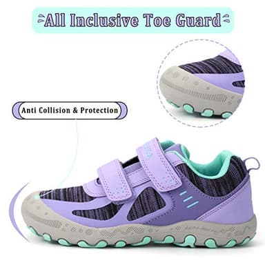 Mishansha Kids Hiking Shoes Girls Boys Toddler Outdoor Sneakers Anti-Collision Trail Running Shoe for Trekking Walking Climbing - Image 3
