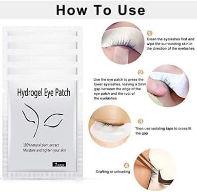 JASSINS 8 Rolls Eyelash Tape, Adhesive Fabric Eyelash Tapes, Adhesive Breathable Micropore Fabric Tape for Eyelash Extension Supply,9 m/10 Yard Each Roll (8 Rolls of White + 5 Eye Stickers - Image 8