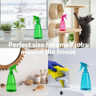 Bealee Spray Bottles 3-Pack, 16 Oz, Mist & Stream, Plastic Water Spray Bottle for Hair, Essential Oils, Plants, Cleaning Solutions, BBQ, Cat Dog Correction Behavior - Leak Proof - Empty Spray Bottles - Image 4