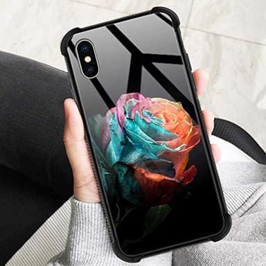 ZHEGAILIAN for iPhone Xs Max Case, Military-Grade Protection, All-Around Shockproof Corners, Anti-Scratch Phone Case for iPhone Xs Max - Flower Rose - Image 3