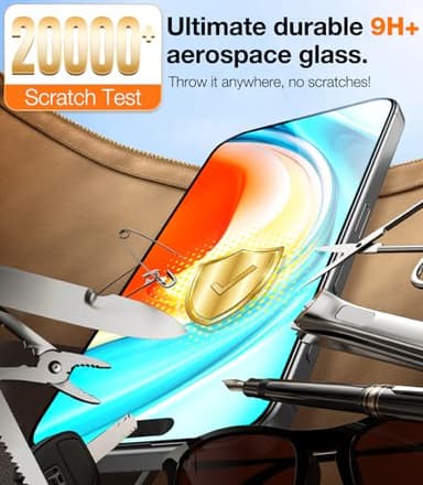 TORRAS Military-Grade for iPhone 16 Pro Screen Protector Privacy, [9H+] Full Coverage Tempered Glass, [TOP 25° Anti-Spy], Easy Install, Bubble-Free, Case-Friendly, 6.3'', 2-Pack - Image 7