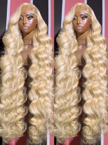Fayniss 30 Inch 613 Blonde Wig Human Hair 180% Density 13x6 Body Wave Lace Front Wigs Human Hair Glueless Wigs Pre Plucked With Baby Hair (30 inch, 613 Blonde Wig) - Image 2