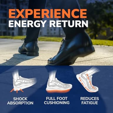 Dr. Scholl’s Advanced Pain Relief Insoles for Men Women, Heavy Duty Orthotics Inserts for Work Shoes & Boots, Plantar Fasciitis & Arch Support, Flat Feet, Shock-Absorbing, Supports up to 340 lbs - Image 5