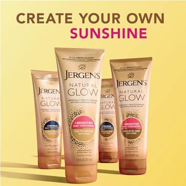 Jergens Natural Glow +Firming Self Tanner Body Lotion, Fair to Medium Skin Tone, Sunless Tanning Moisturizer with Collagen and Elastin. Helps to Visibly Reduce Cellulite, 7.5 Fl Oz - Image 11