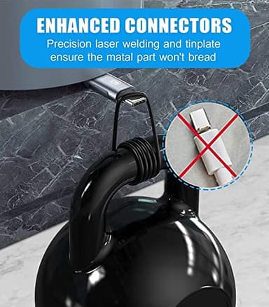 sweguard USB Type C Charger Cable [3-Pack,10ft+6.6ft+3.3ft] iPhone 15 Charger Nylon Braided Cord for iPhone 15 Pro Max Samsung Galaxy S23 S22 S21 S20 S10 S9 Note 20 10 Flip A53 A54 Pixel LG Moto PS5 - Image 7