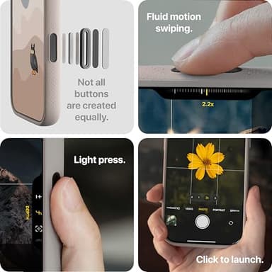 TineeOwl for iPhone 16 Pro Max Magnetic Case, [Covered Camera Control Button], Compatible with MagSafe, TPU, Minimalist, Slim/Thin, Grippy - Dune Series (Stone, iPhone 16 Pro Max) - Image 3
