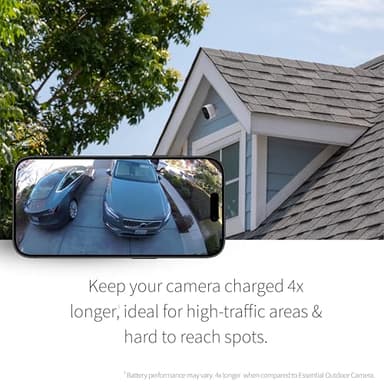 Arlo Essential XL Security Camera 2K | Indoor - Outdoor | 2nd Gen | 4X Longer Battery | Wire-Free with Spotlight, 2-Way Audio, Color Night Vision, Live Stream, Motion Activation, Notifications-White - Image 4