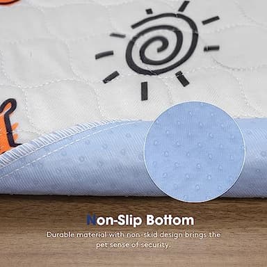 Washable Pee Pads for Dogs, 2 Pack Large 48"x48" Super Absorbent Reusable Pads for Dog Training Pads, 100% Waterproof Non-Slip Pee Pads Whelping Pads Dog Playpen Pads Crate Mat Bed Pads Dog Products - Image 7