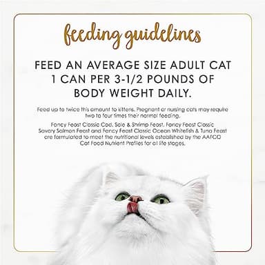 Purina Fancy Feast Seafood Classic Pate Collection Grain Free Wet Cat Food Variety Pack - (Pack of 30) 3 oz. Cans - Image 9