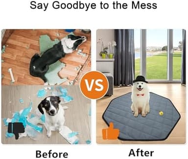 Rinling Washable Pee Pads for Dogs, 24" Pet Playpen Mat Octagon 8 Panels Puppy Pads for Whelping Potty Housebreaking Incontinence Playpen Crate Kennel - Image 5
