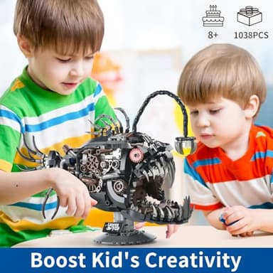 XITALAXU Mechanical Fish Building Sets,Ocean Animal Collection Toy,Adults Home or Office Decor,STEM Building Gift for Teens Boys and Girls 8-14 (1038PCS) - Image 6