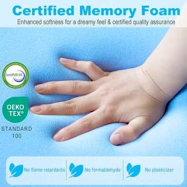 Planet Sleepings 8 Inch Twin Memory Foam Mattress for Cool Sleep Medium Firm Feel Zoned Pressure Relief Certified Safe Foams Fiberglass Free Bed in A Box - Image 3