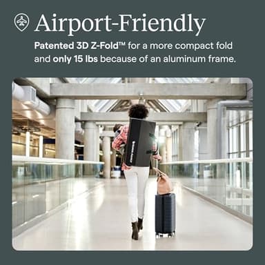 Guava Family Travel Crib includes Lightweight Backpack Design | Certified Baby Safe Portable Crib | Folding Play Yard, Comfy Mattress for Babies, Toddlers | Compact Baby Travel Bed - Image 3