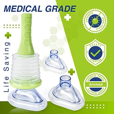 Choking Rescue Device, Portable Airway Suction Device for Children and Adults, First Aid Kit for Kids and Adults - Travel Kit - Image 5