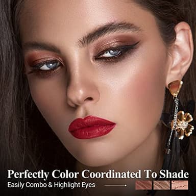 LUXAZA 3Pcs Neutral Brown Eyeshadow Stick Set, Matte And Shimmer Creamy Eyeshadow Pencil, Shiny Pink Shadow, Waterproof Long Lasting Smoky Eye Makeup - Image 6