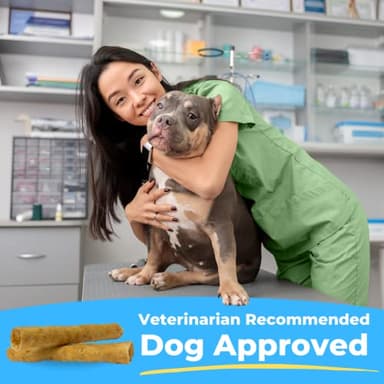 Tartar Shield Soft Rawhide Chews | Safe Dental Treats for Large Dogs | Vet VOHC Approved | Daily Bone Cleans Teeth & Gums Fresh Breath Oral Health Support | USA Made | (XL Dogs / 12 Count) - Image 6