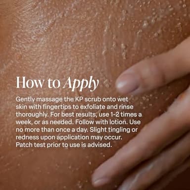 Saltair KP Body Scrub. 10% Glycolic Acid Treatment with Volcanic Sand and Plant Moisturizers. Fragrance-Free Physical Chemical Exfoliator. Exfoliating Body Scrubber for Rough Bumpy Skin, 10oz. - Image 3