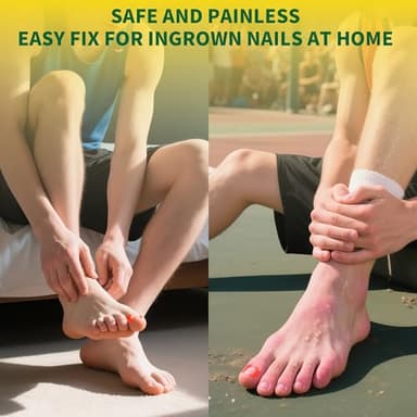 Large Size-Titanium Alloy Ingrown Toenail Treatment & Removal Kit for Quick Relief, Ingrown Toenail Removal Kit, Professional Ingrown Toenail Corrector, Ingrown Toenail Tools for Quick Relief, 10 Pcs - Image 3