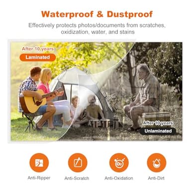 Bonsaii Laminator Machine with 5 Laminating Sheets, 9 Inch Thermal Laminating Machine for Doc/Posters/Photos, Compact Laminator for Home Office School, L421-Grey - Image 7